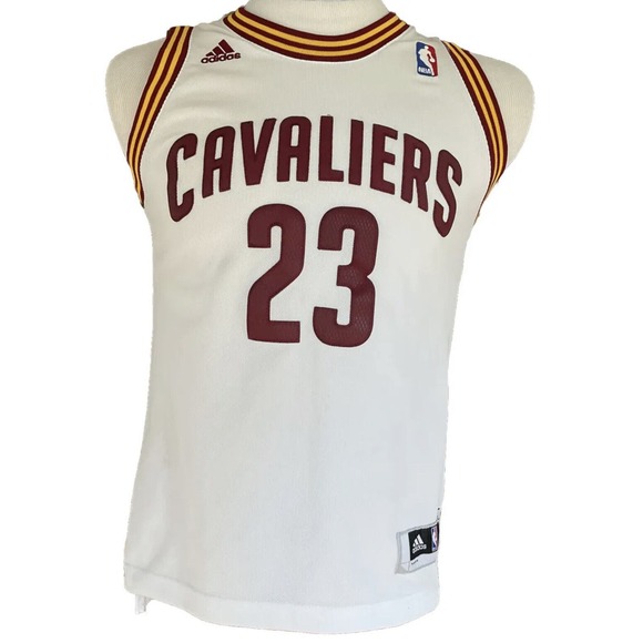 Adidas Cleveland Cavaliers LeBron James Stitched youth jersey size medium - Picture 3 of 8